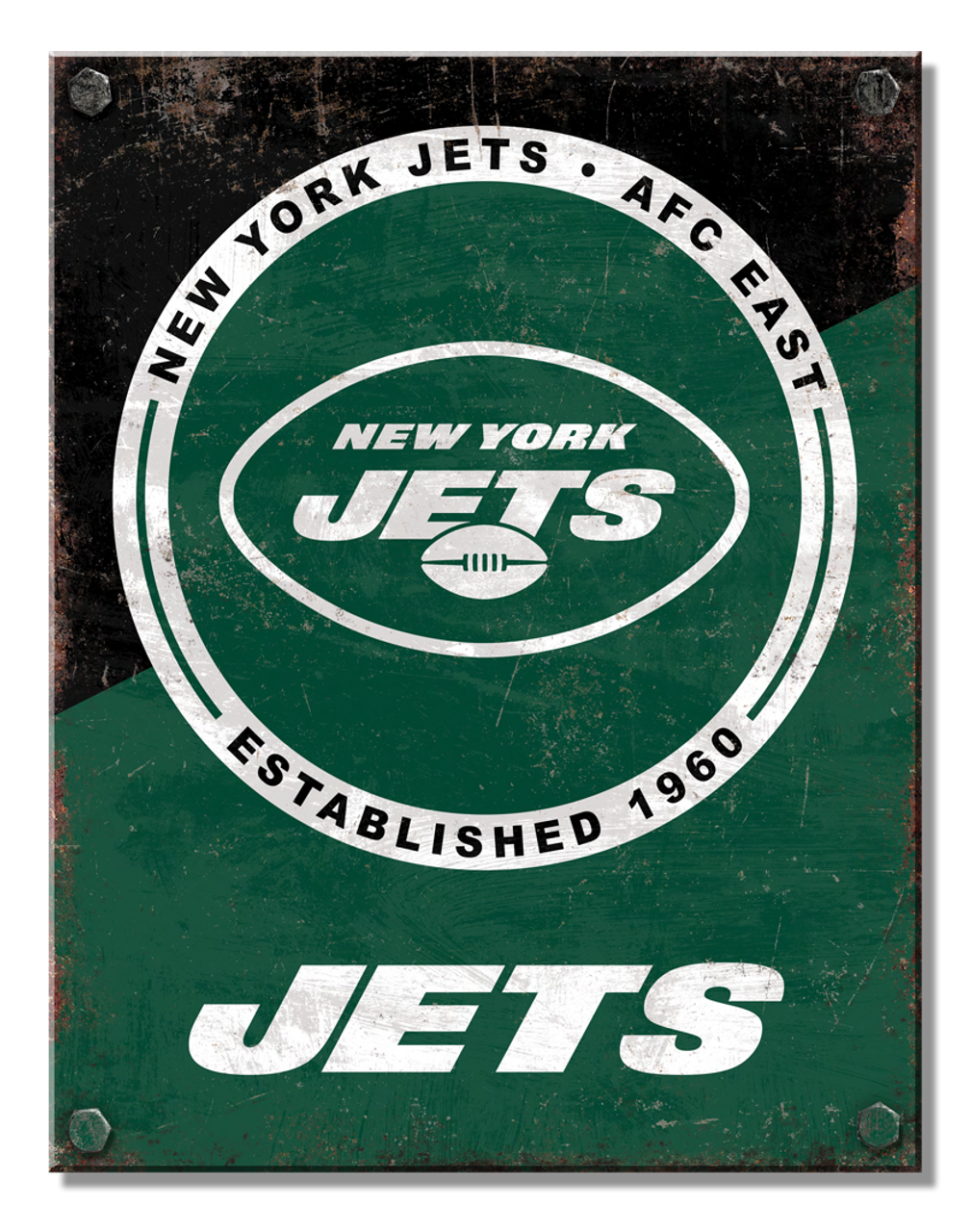 NY Jets Two Tone Sign