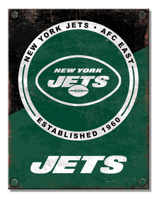 NY Jets Two Tone Sign