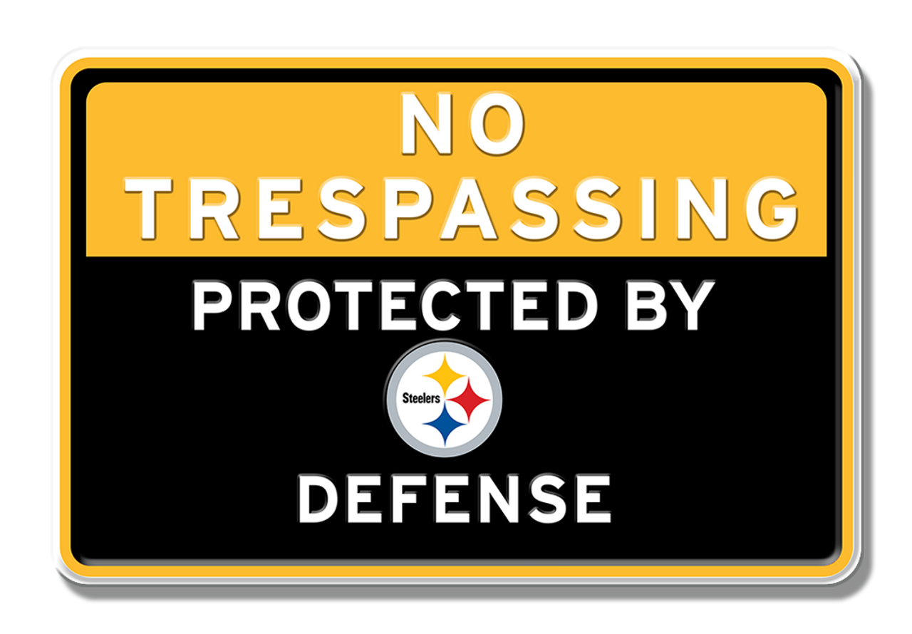 Pittsburgh Steelers Defense Embossed Aluminum 7.5" x 11.5" Sign