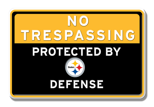 Pittsburgh Steelers Defense Embossed Aluminum 7.5" x 11.5" Sign