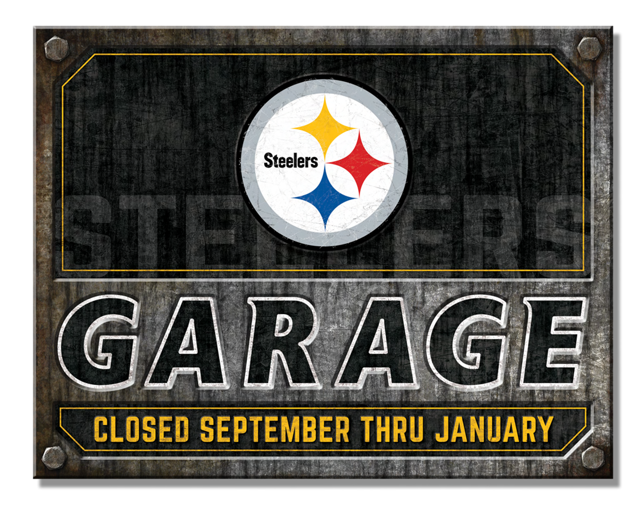 Pittsburgh Steelers Garage Sign