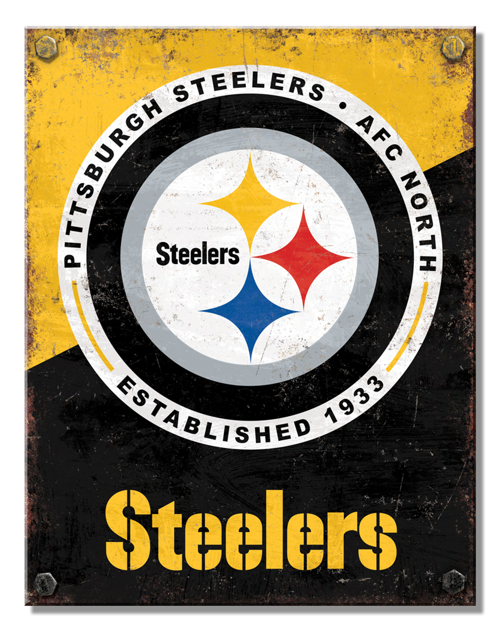 Pittsburgh Steelers Two Tone Sign