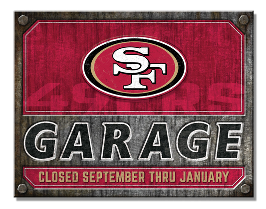 San Francisco 49ers Garage Sign