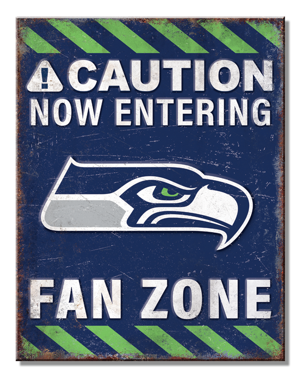 Seattle Seahawks Fan Zone Sign