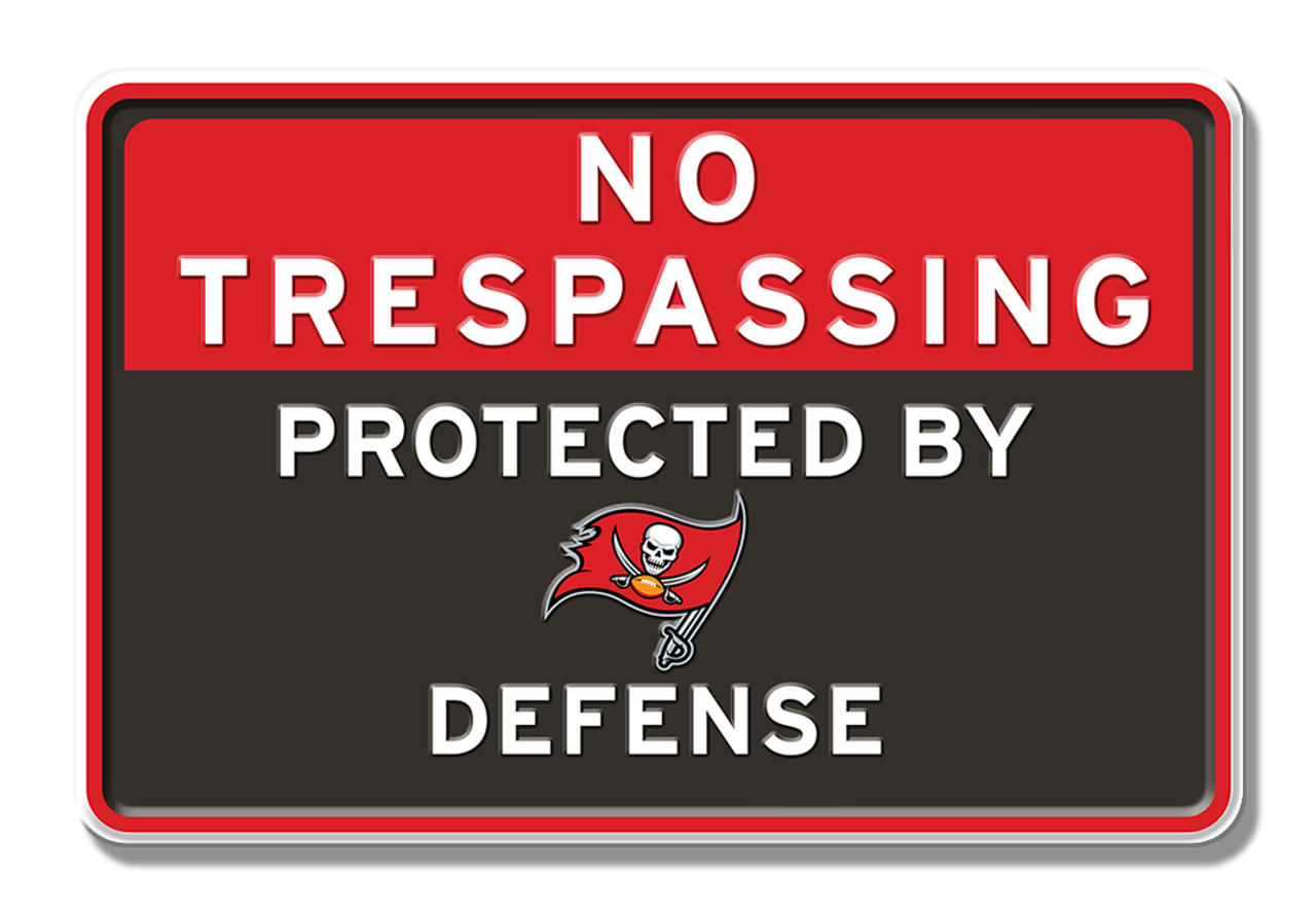 Tampa Bay Buccaneers Defense Embossed Aluminum Sign