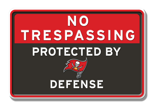 Tampa Bay Buccaneers Defense Embossed Aluminum Sign