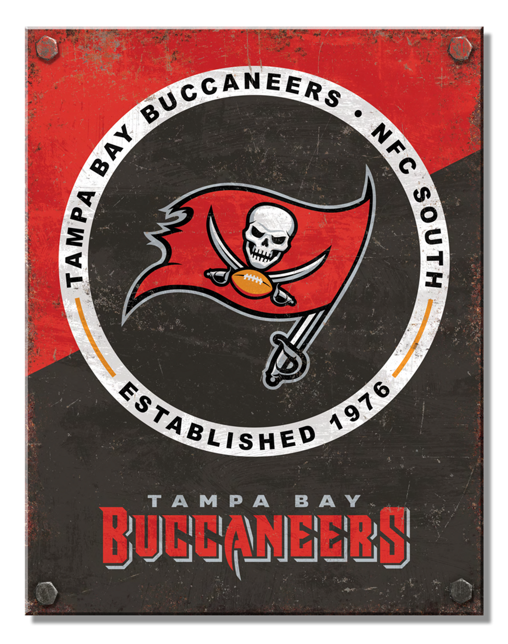 Tampa Bay Buccaneers Two Tone Sign