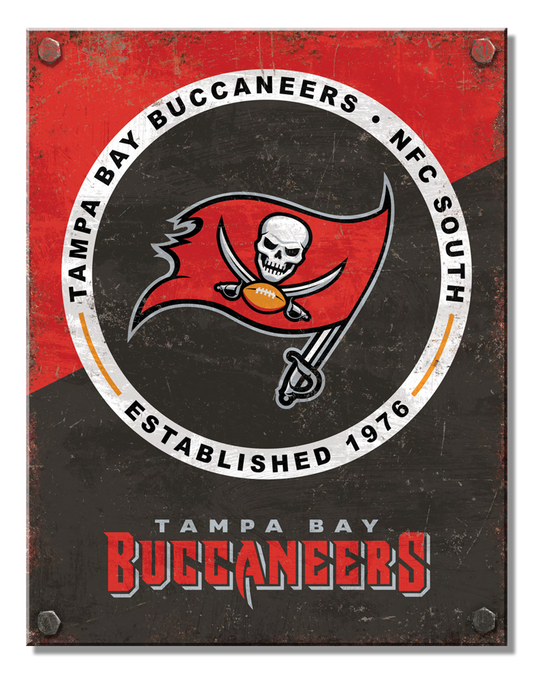 Tampa Bay Buccaneers Two Tone Sign