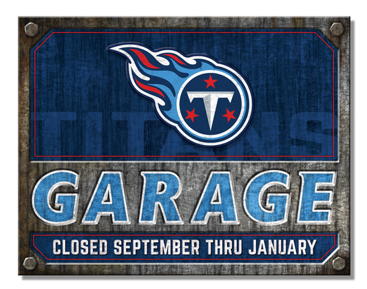 Tennessee Titans Garage Sign