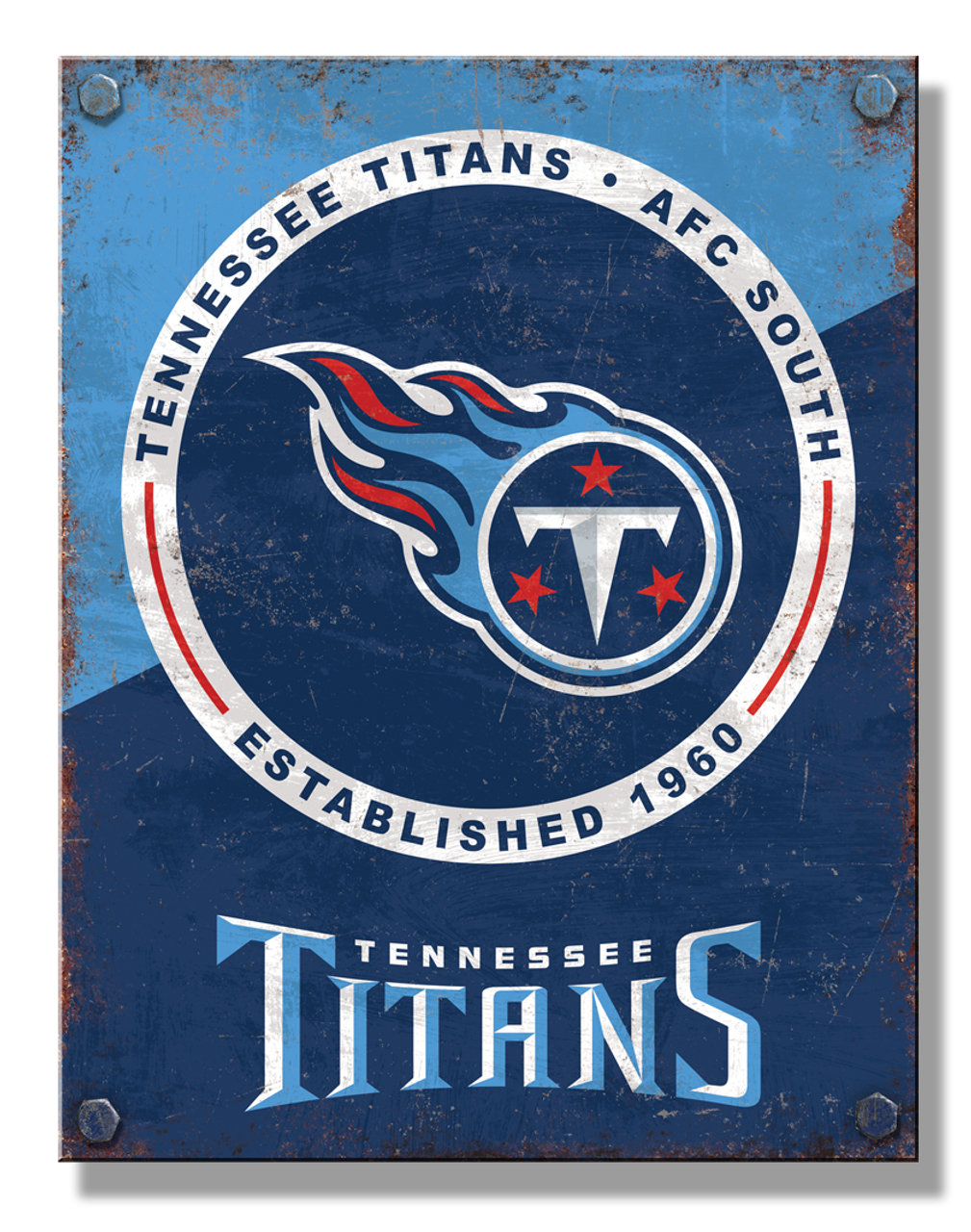 Tennessee Titans Two Tone Sign