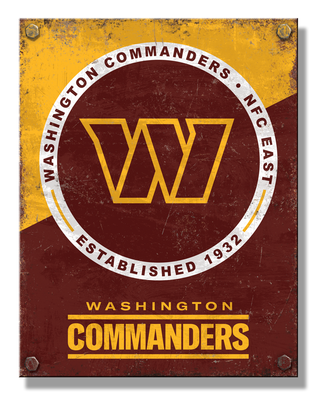 Washington Commanders Two Tone Sign