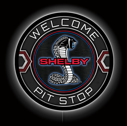 23" LED - Shelby Pit Stop Metal Sign