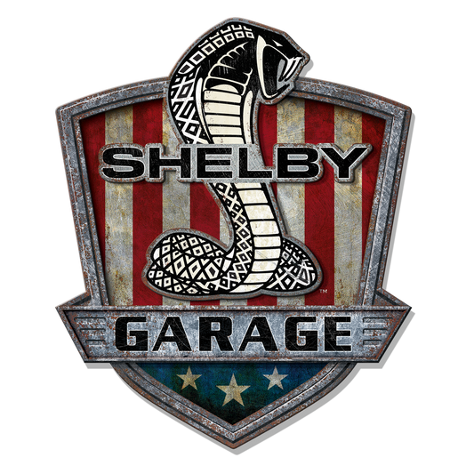 23" MDF Shelby Garage Metal Sign